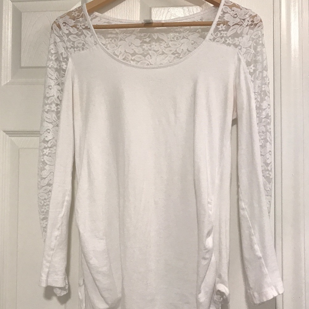 White lace top